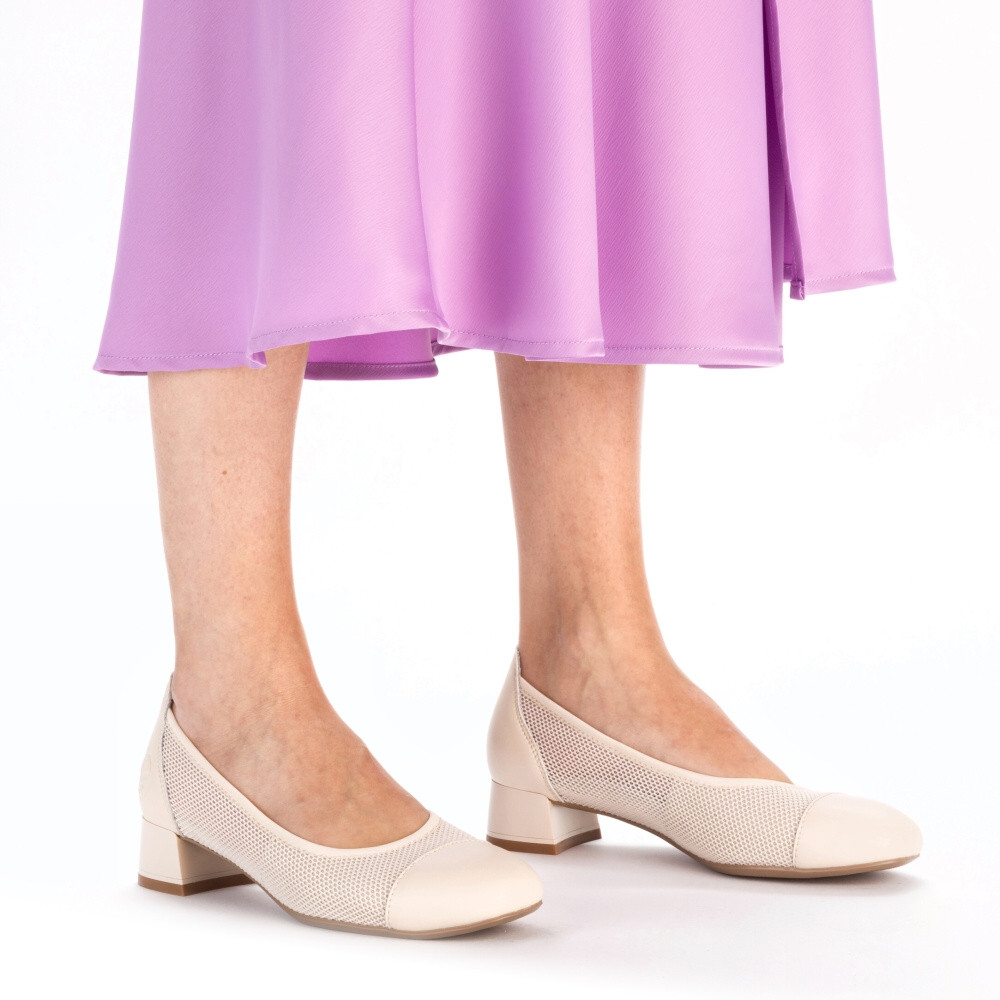 detail Dámské lodičky RIEKER 45065-80 bílá S4