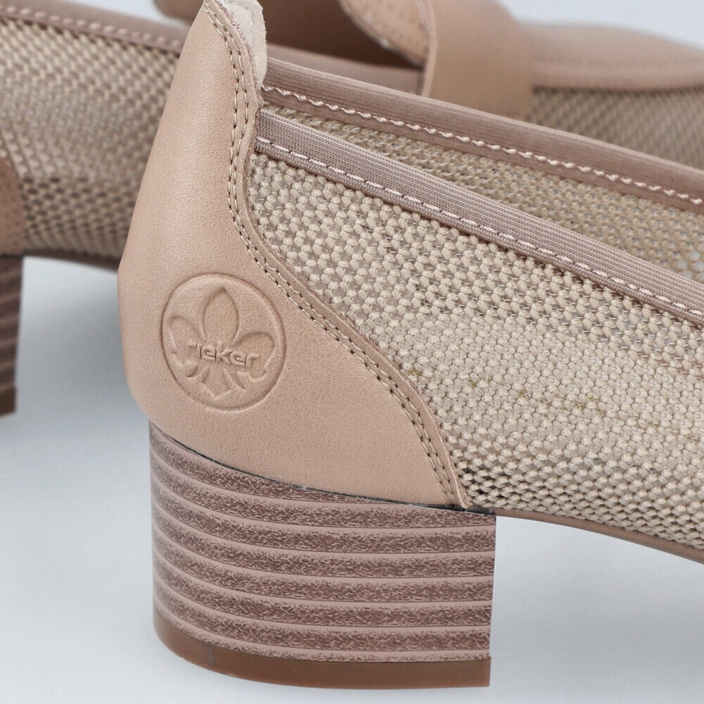 detail Dámske mokasíny RIEKER 49250-62 béžová S4