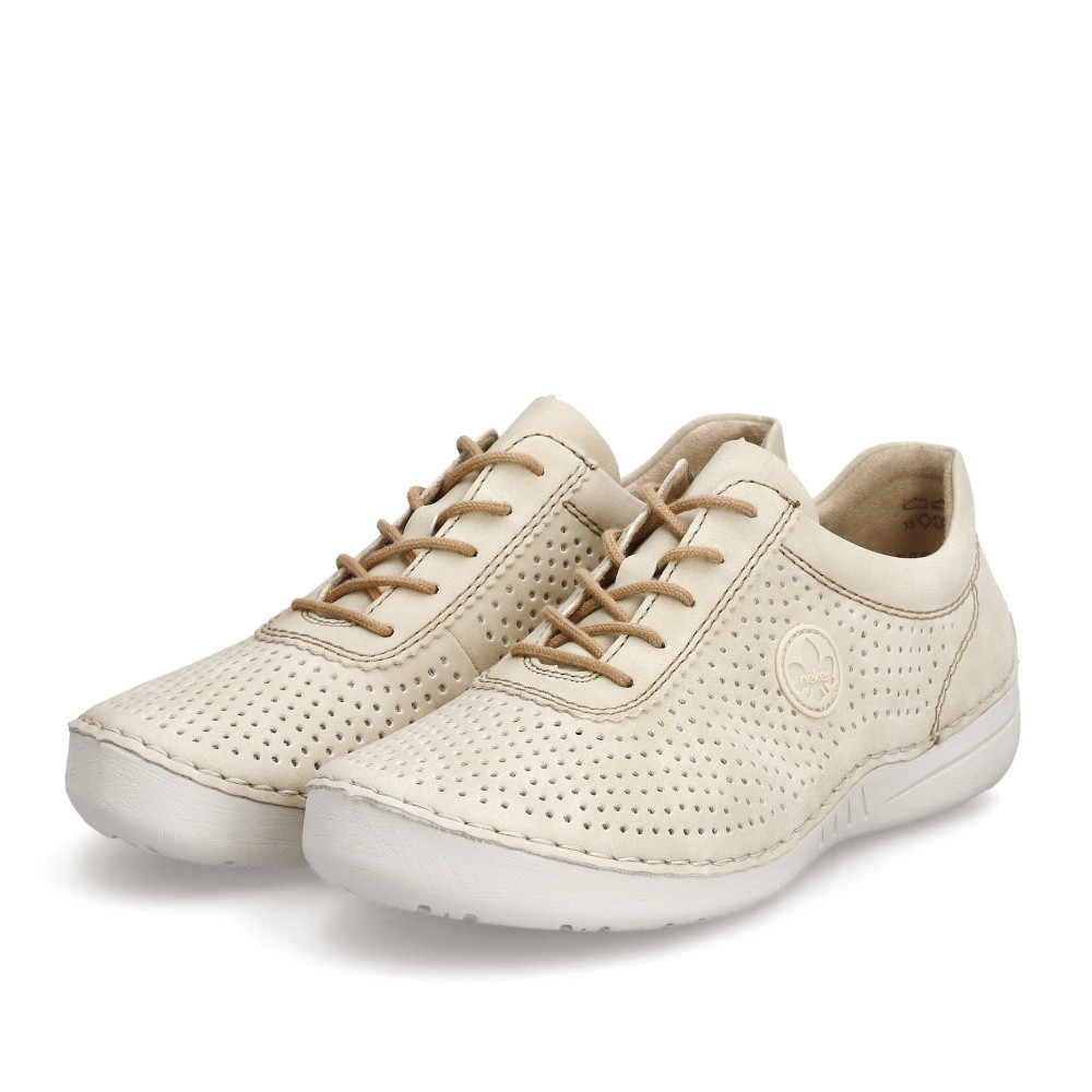 detail Dámské polobotky RIEKER 52546-60 béžová S4