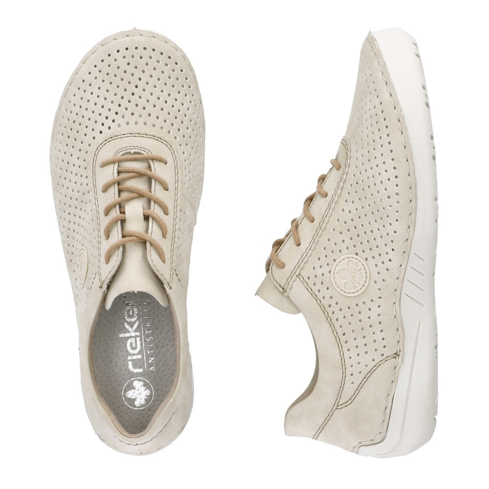 detail Dámské polobotky RIEKER 52546-60 béžová S4