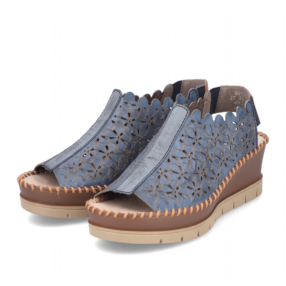 detail Dámské sandály RIEKER 60355-14 modrá S4