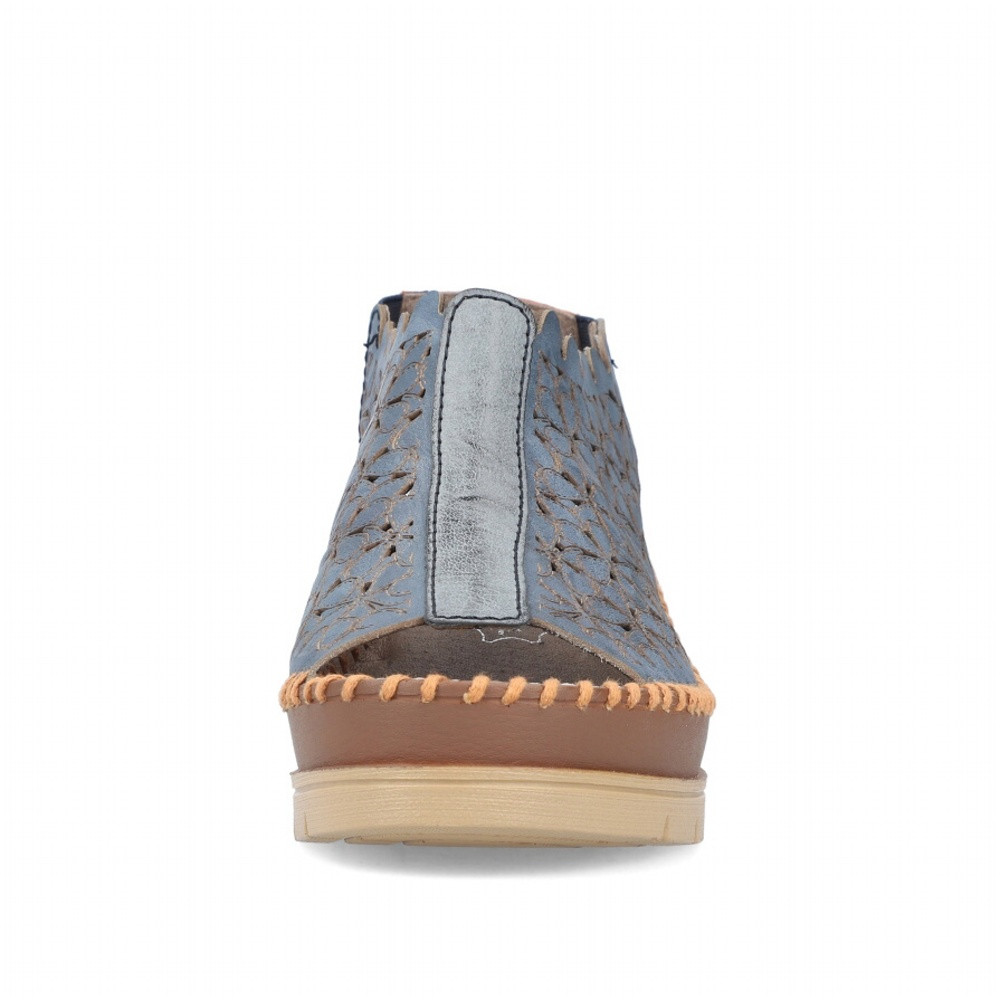 detail Dámské sandály RIEKER 60355-14 modrá S4