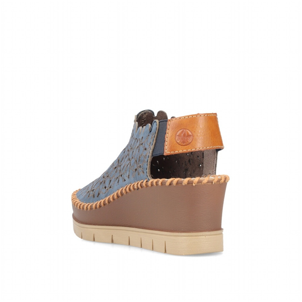 detail Dámské sandály RIEKER 60355-14 modrá S4