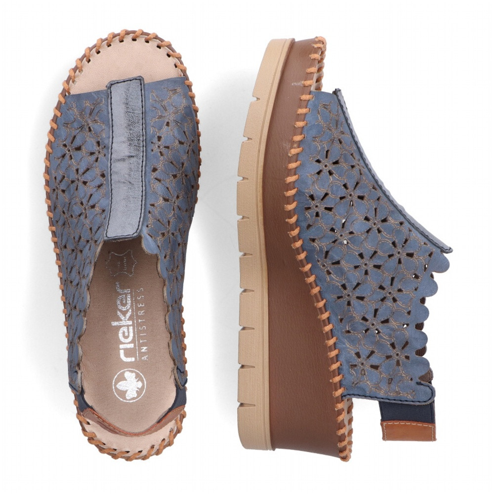 detail Dámské sandály RIEKER 60355-14 modrá S4