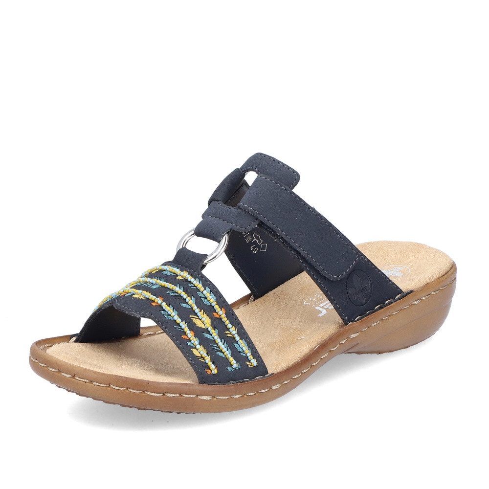 detail Dámské nazouváky RIEKER 60867-14 modrá S4