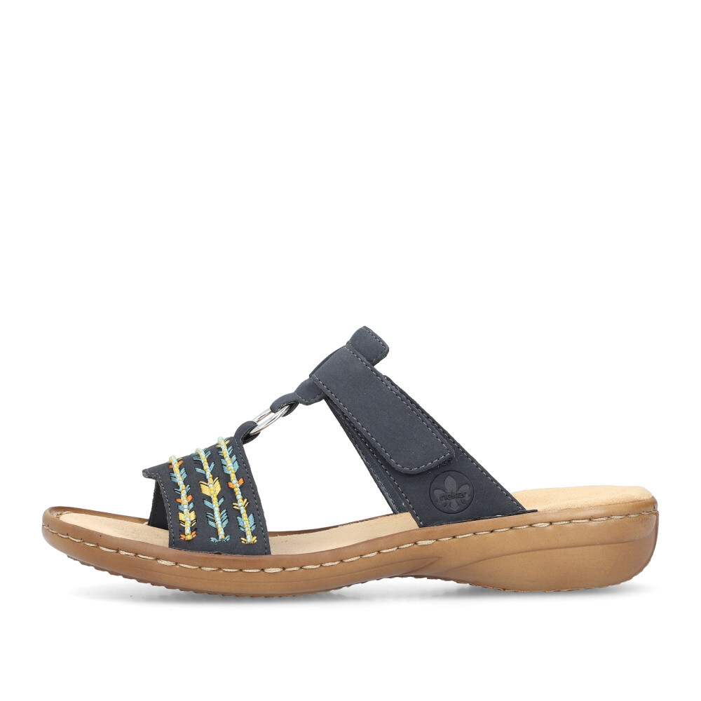 detail Dámské nazouváky RIEKER 60867-14 modrá S4