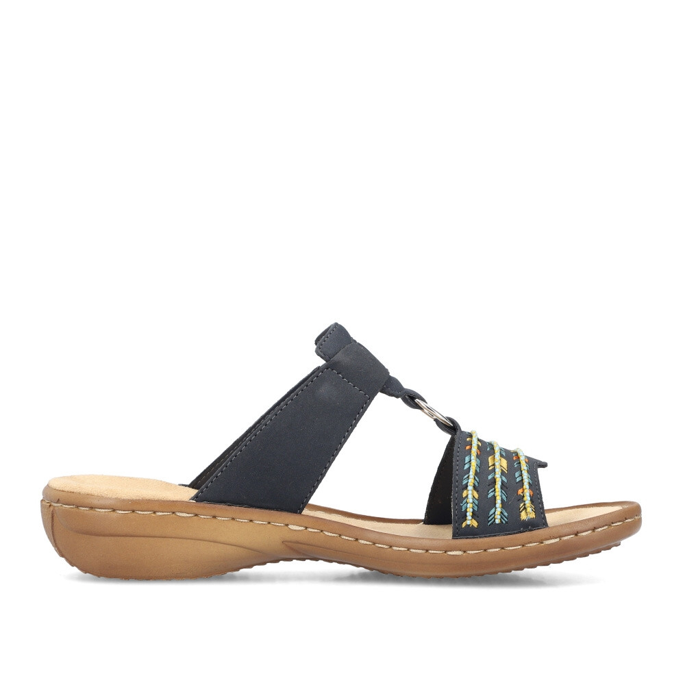 detail Dámské nazouváky RIEKER 60867-14 modrá S4