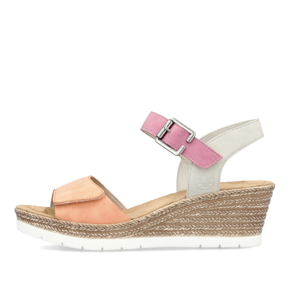 detail Dámské sandály RIEKER 61960-90 oranžová S4