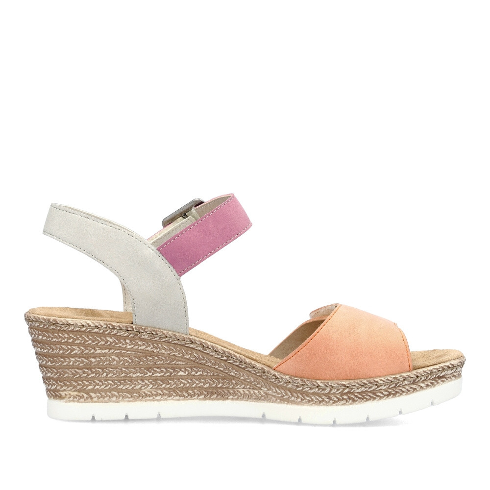 detail Dámské sandály RIEKER 61960-90 oranžová S4