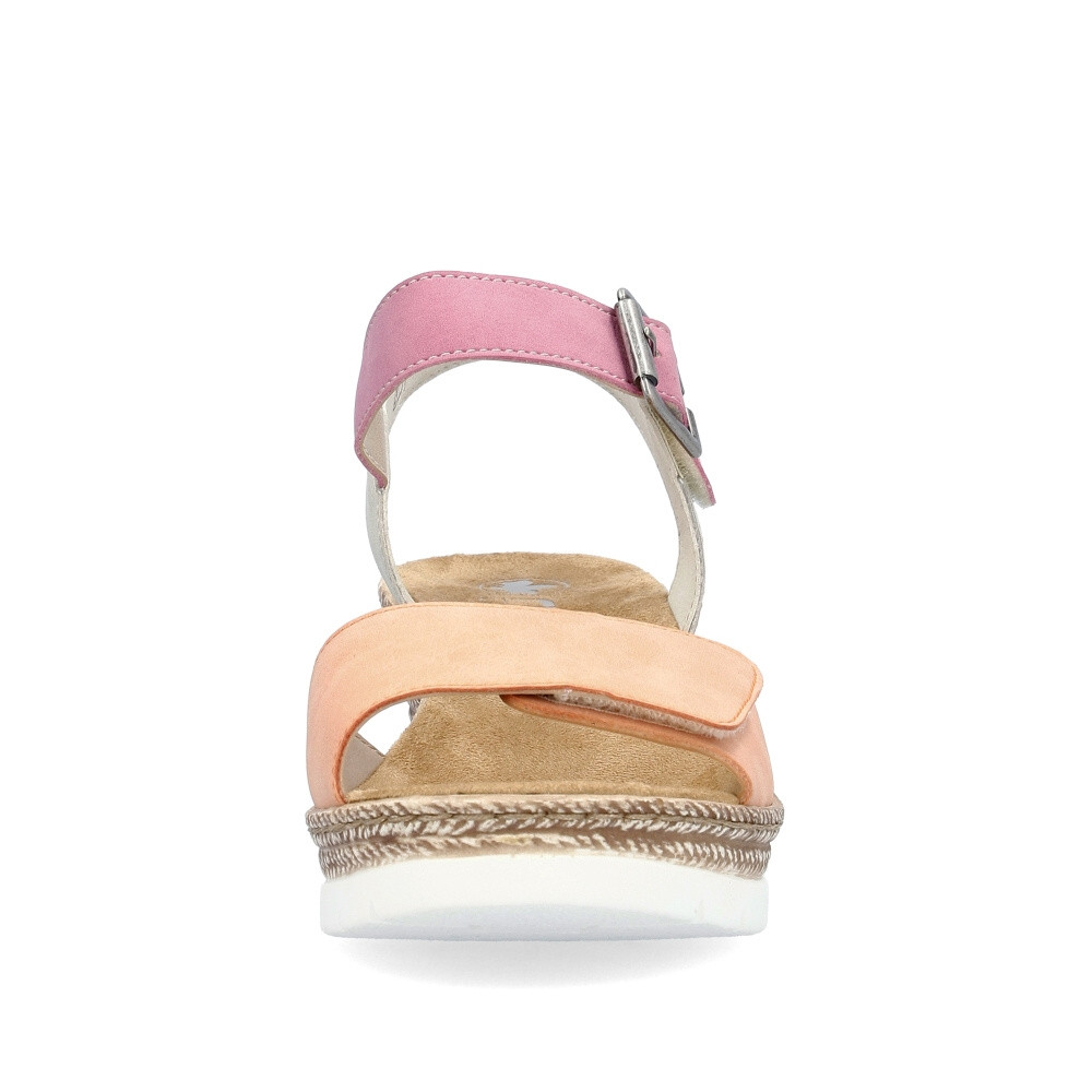 detail Dámské sandály RIEKER 61960-90 oranžová S4