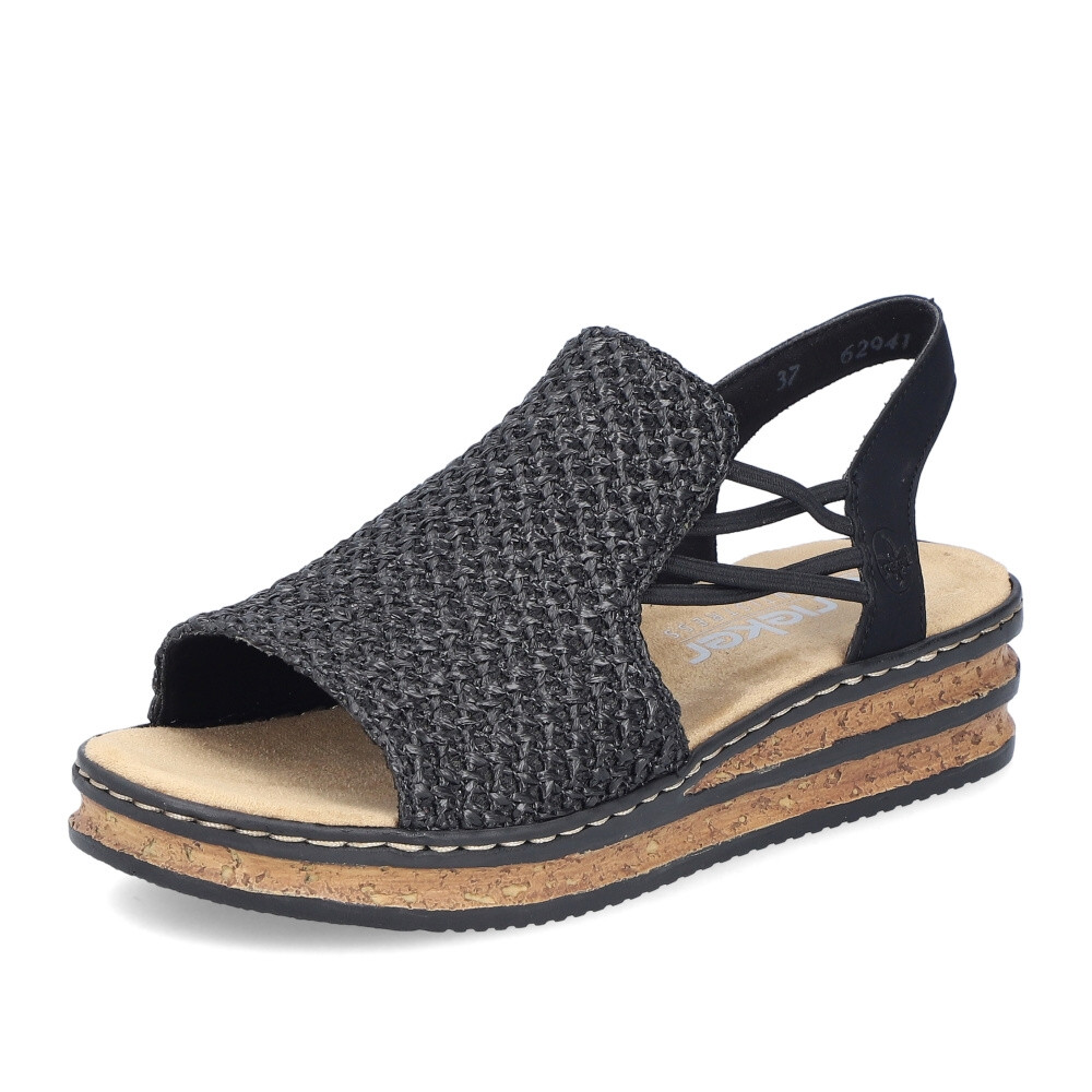 detail Dámské sandály RIEKER 62941-00   BLACK   F/S5
