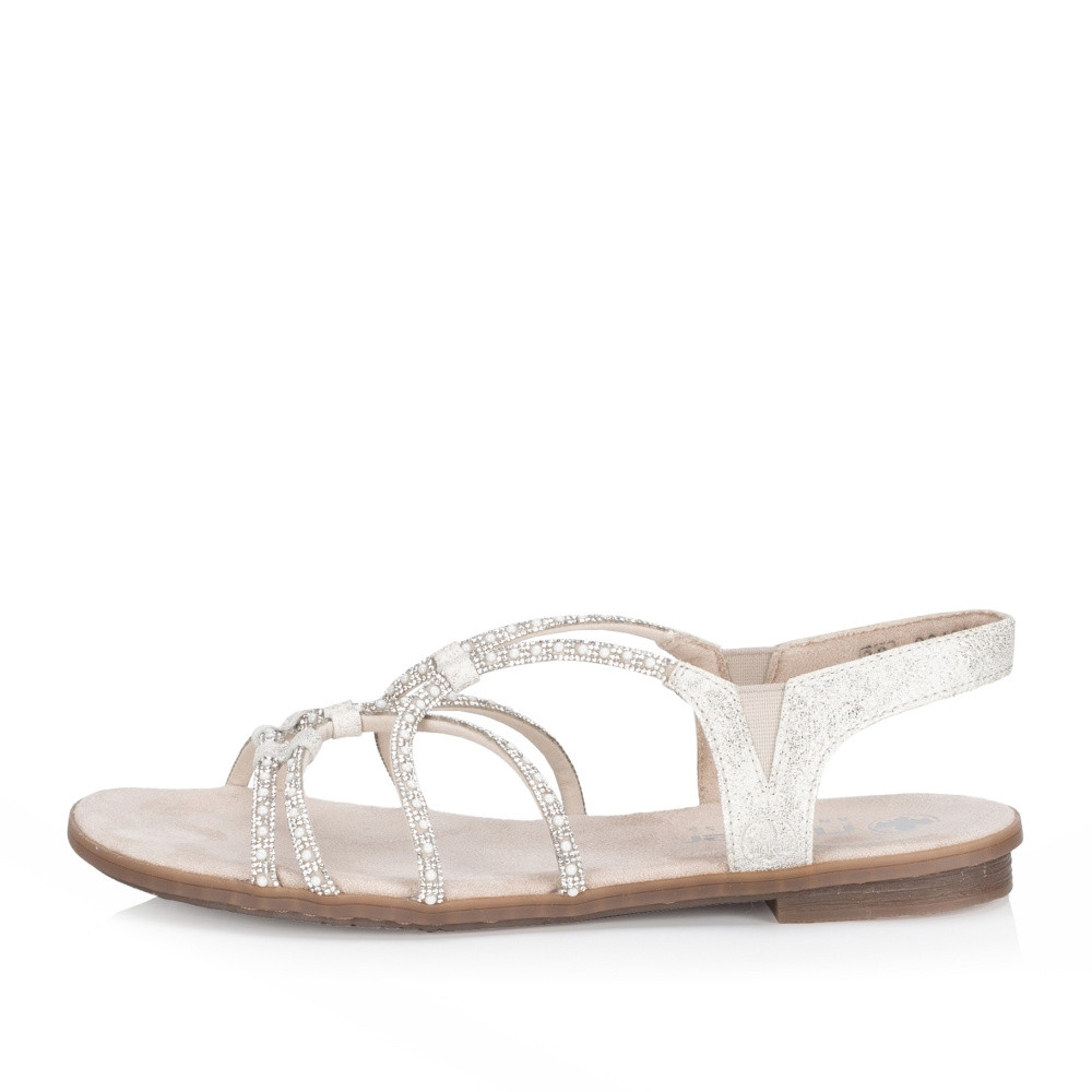 detail Dámské sandály RIEKER 64270-60 béžová S5