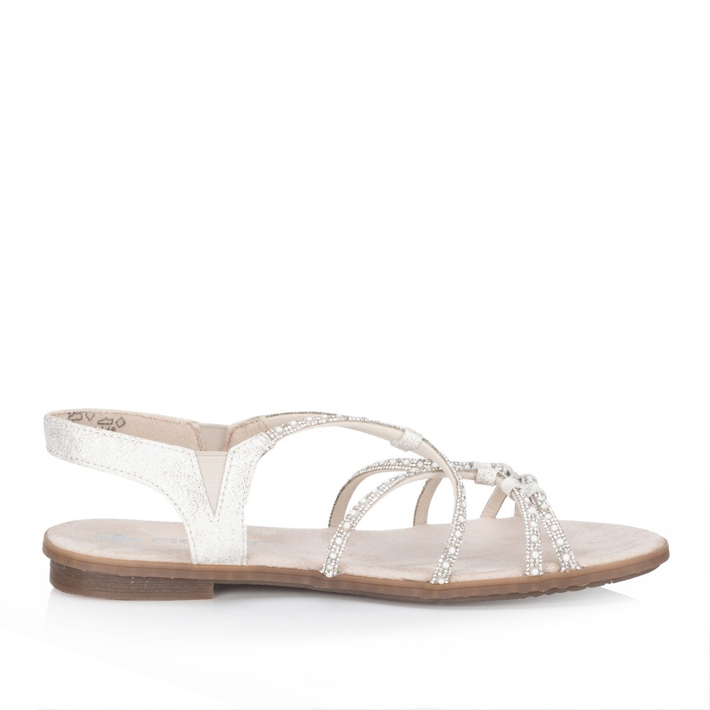 detail Dámské sandály RIEKER 64270-60 béžová S5