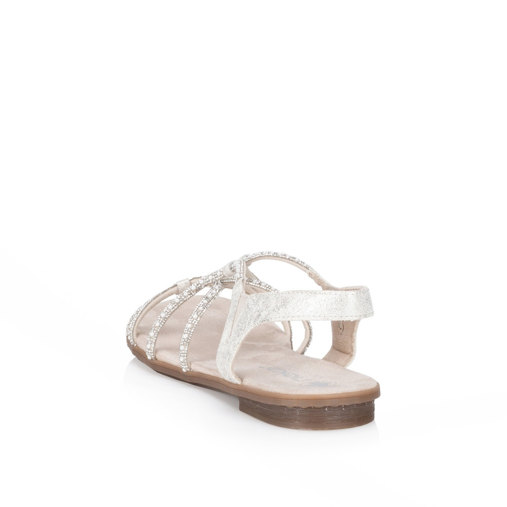 detail Dámské sandály RIEKER 64270-60 béžová S5