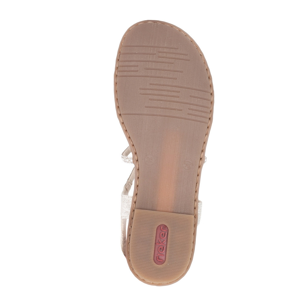 detail Dámské sandály RIEKER 64270-60 béžová S5
