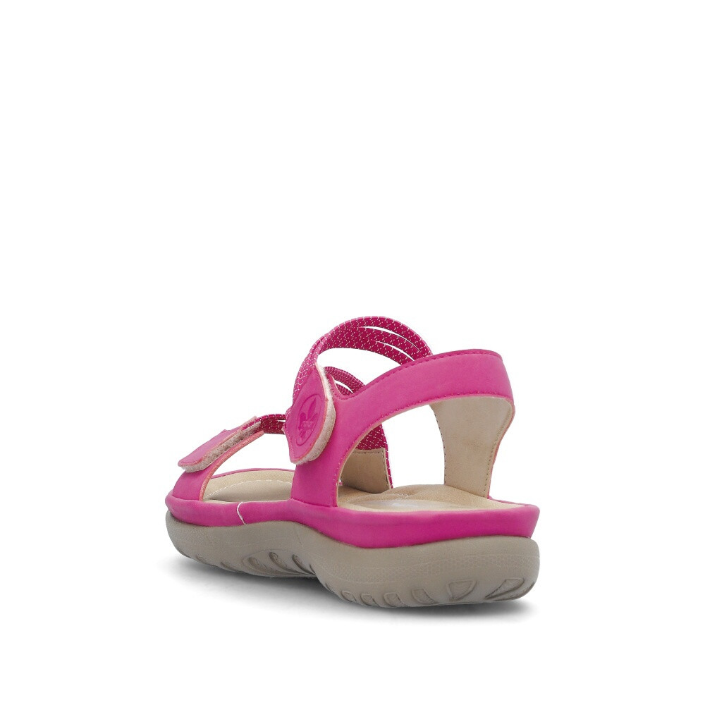 detail Dámské sandály RIEKER 64870-31 růžová S5