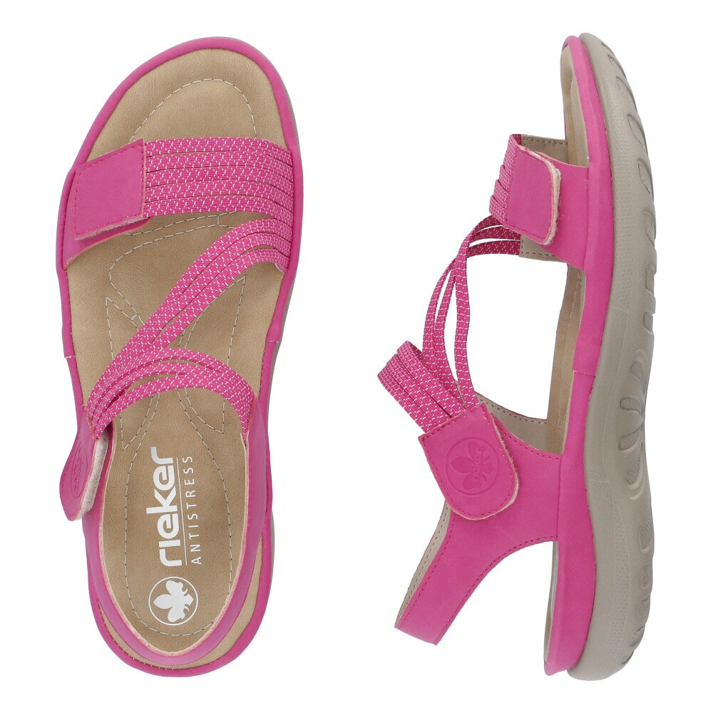 detail Dámské sandály RIEKER 64870-31 růžová S5