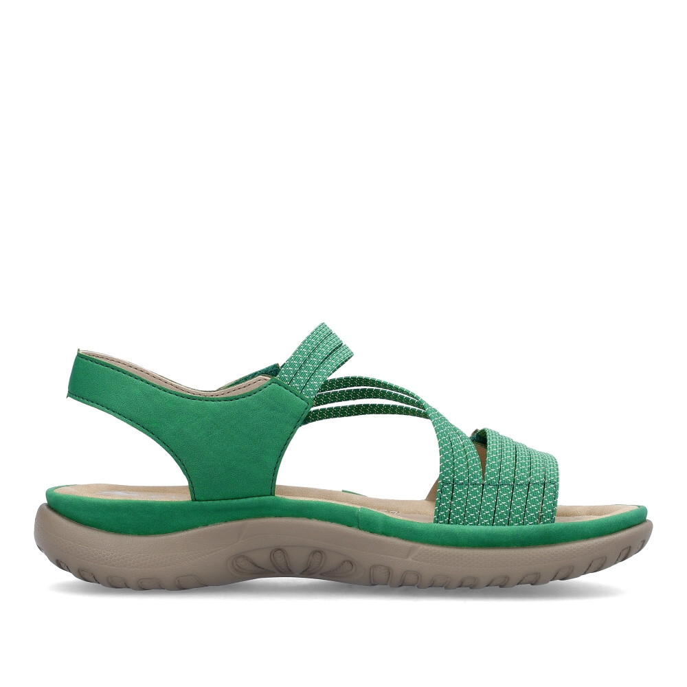detail Dámské sandály RIEKER 64870-54 zelená S4