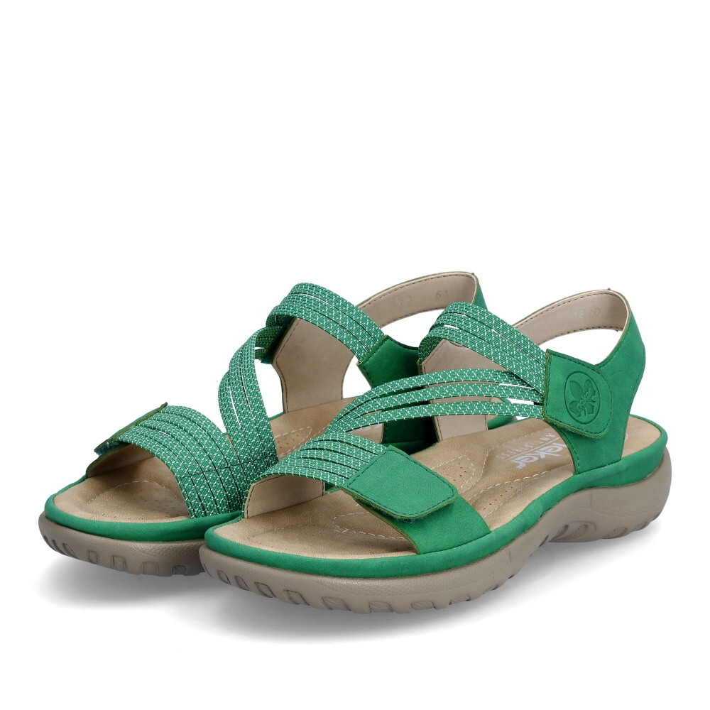 detail Dámské sandály RIEKER 64870-54 zelená S4