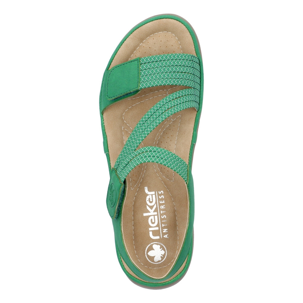 detail Dámské sandály RIEKER 64870-54 zelená S4