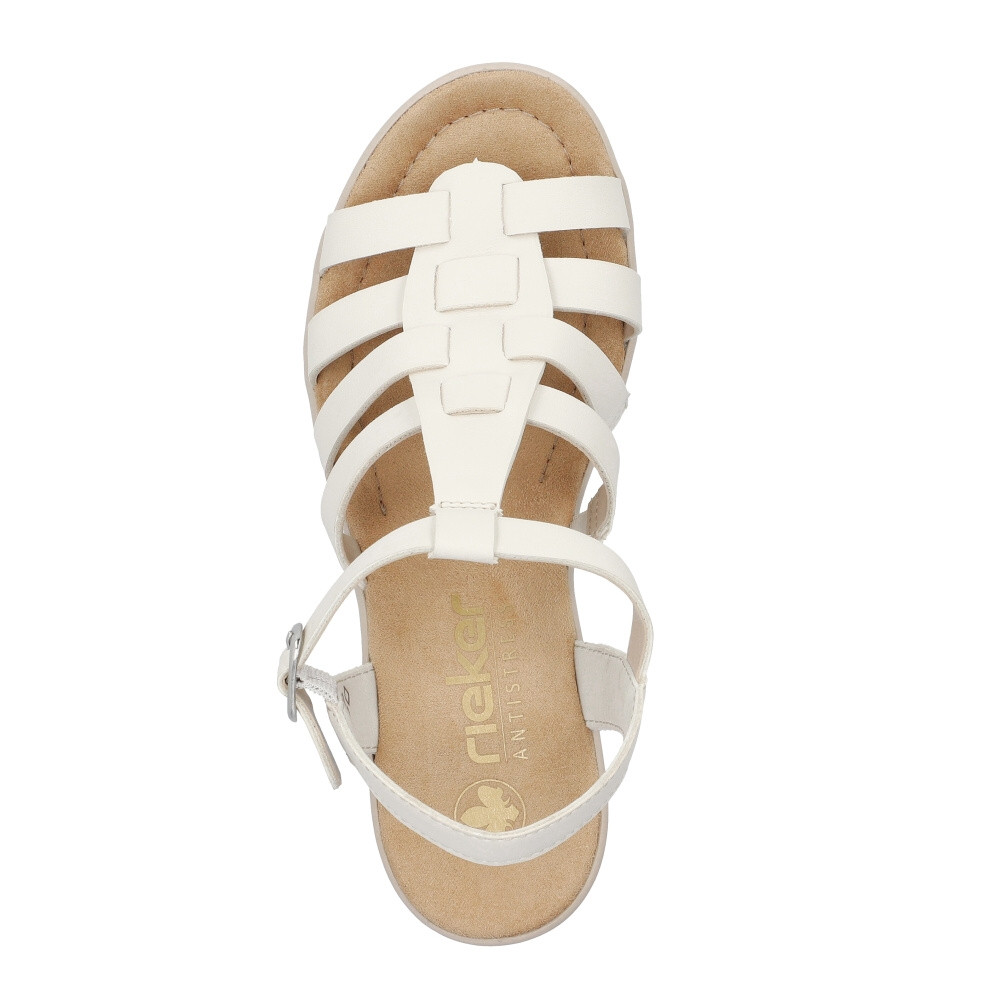 detail Dámské sandály RIEKER 67500-60 béžová S4