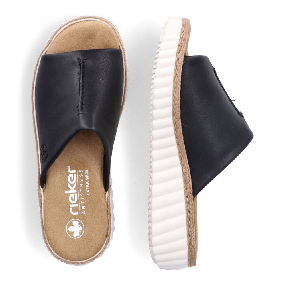 detail Dámské nazouváky RIEKER 69288-00 černá S4