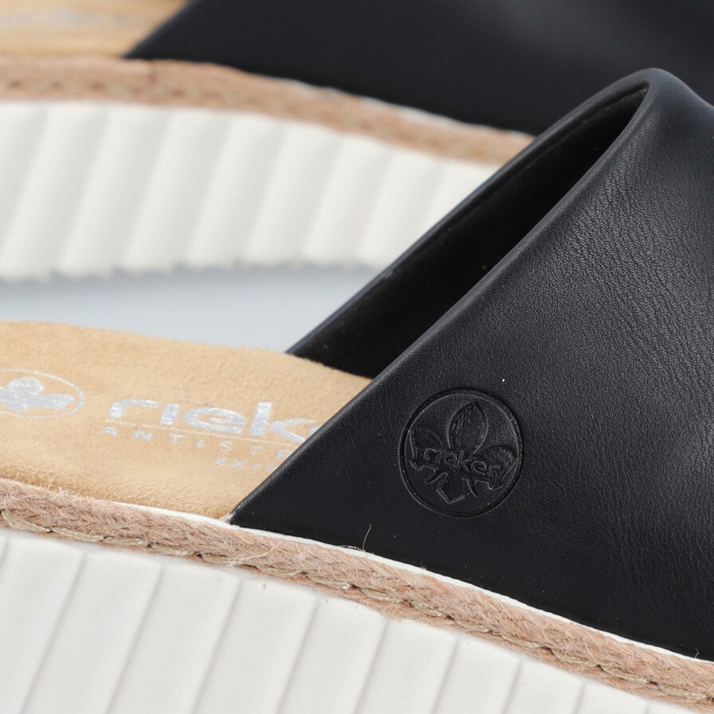 detail Dámské nazouváky RIEKER 69288-00 černá S4