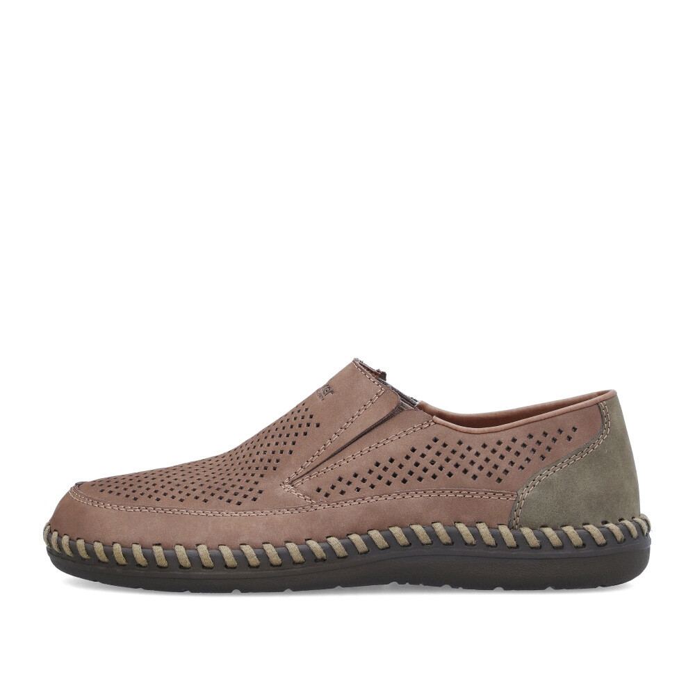 detail Pánské mokasíny RIEKER B2464-25 hnědá S4