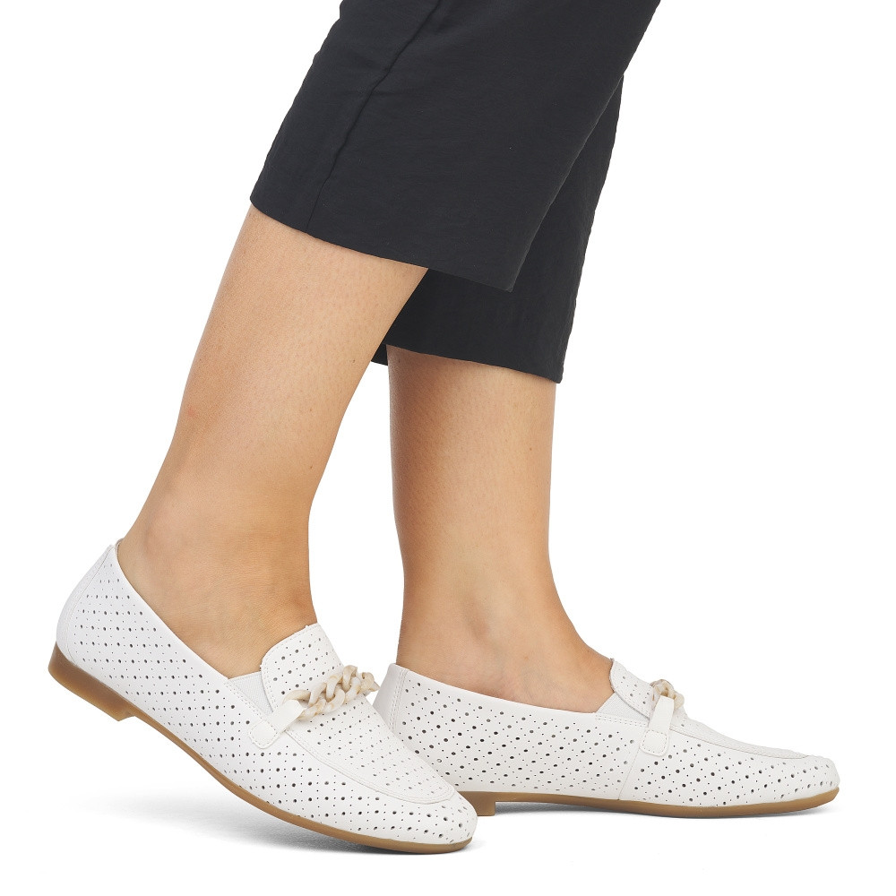 detail Dámské mokasíny REMONTE D0K05-80 bílá S4