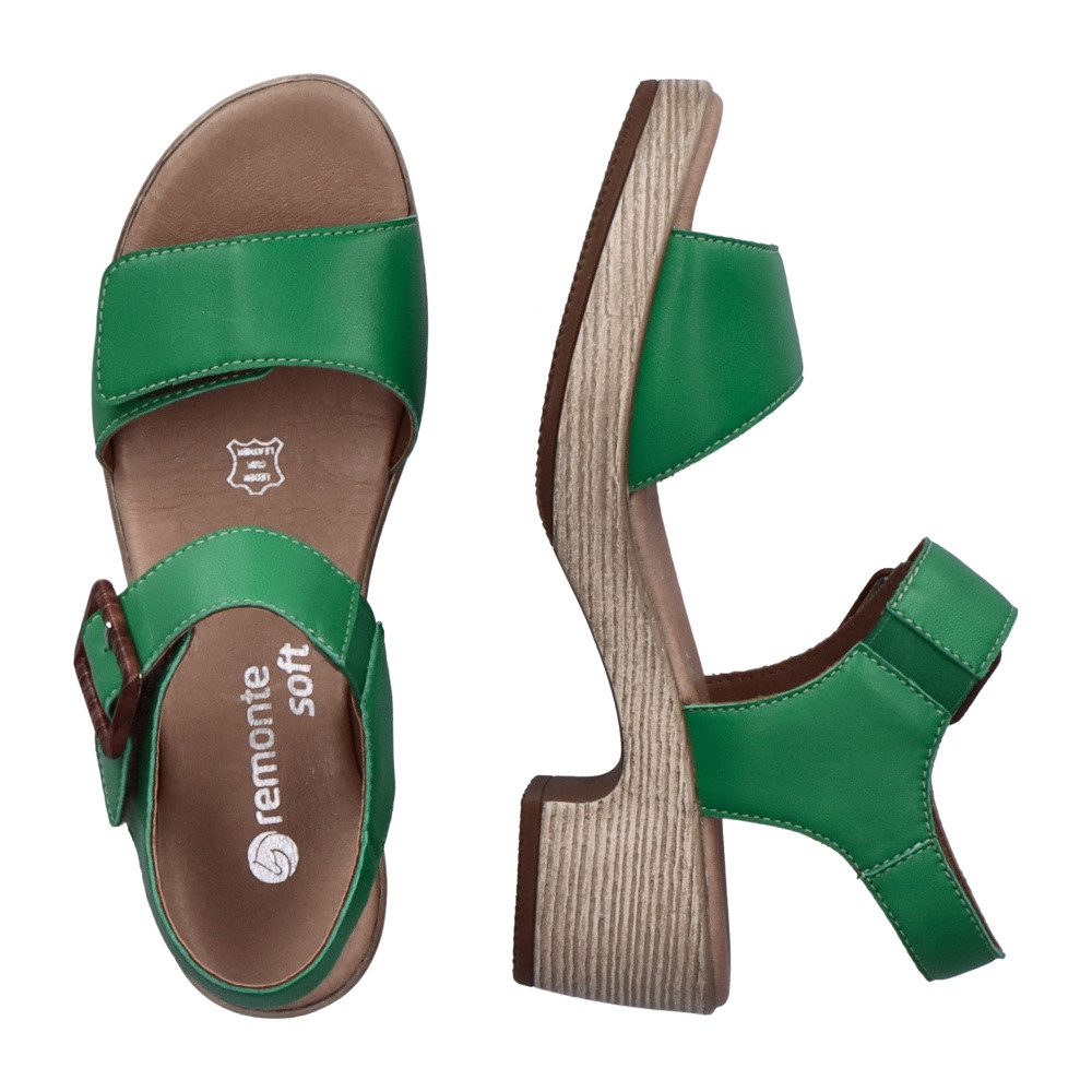 detail Dámské sandály REMONTE D0N52-52 zelená S4