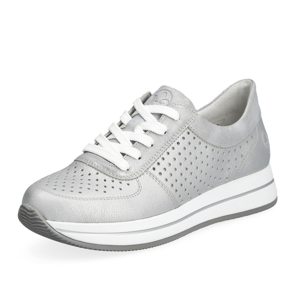 detail Dámské tenisky RIEKER N4515-90 stříbrná S4