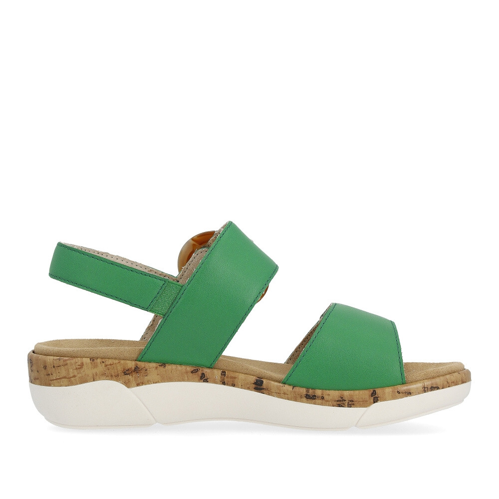 detail Dámské sandály REMONTE R6853-53 zelená S4