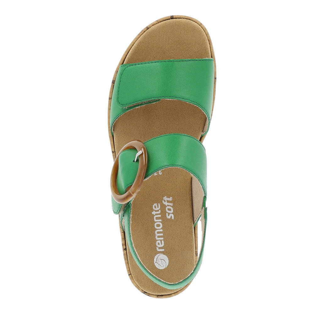 detail Dámské sandály REMONTE R6853-53 zelená S4