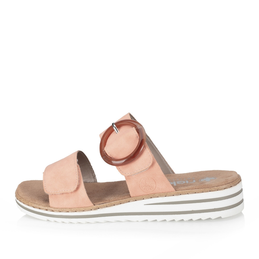 detail Dámské nazouváky RIEKER V0692-38 oranžová S4