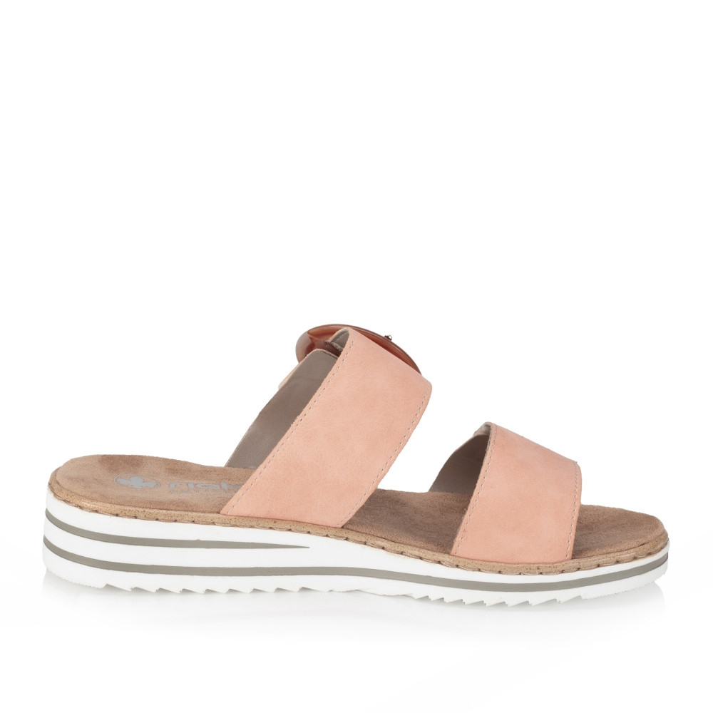 detail Dámské nazouváky RIEKER V0692-38 oranžová S4