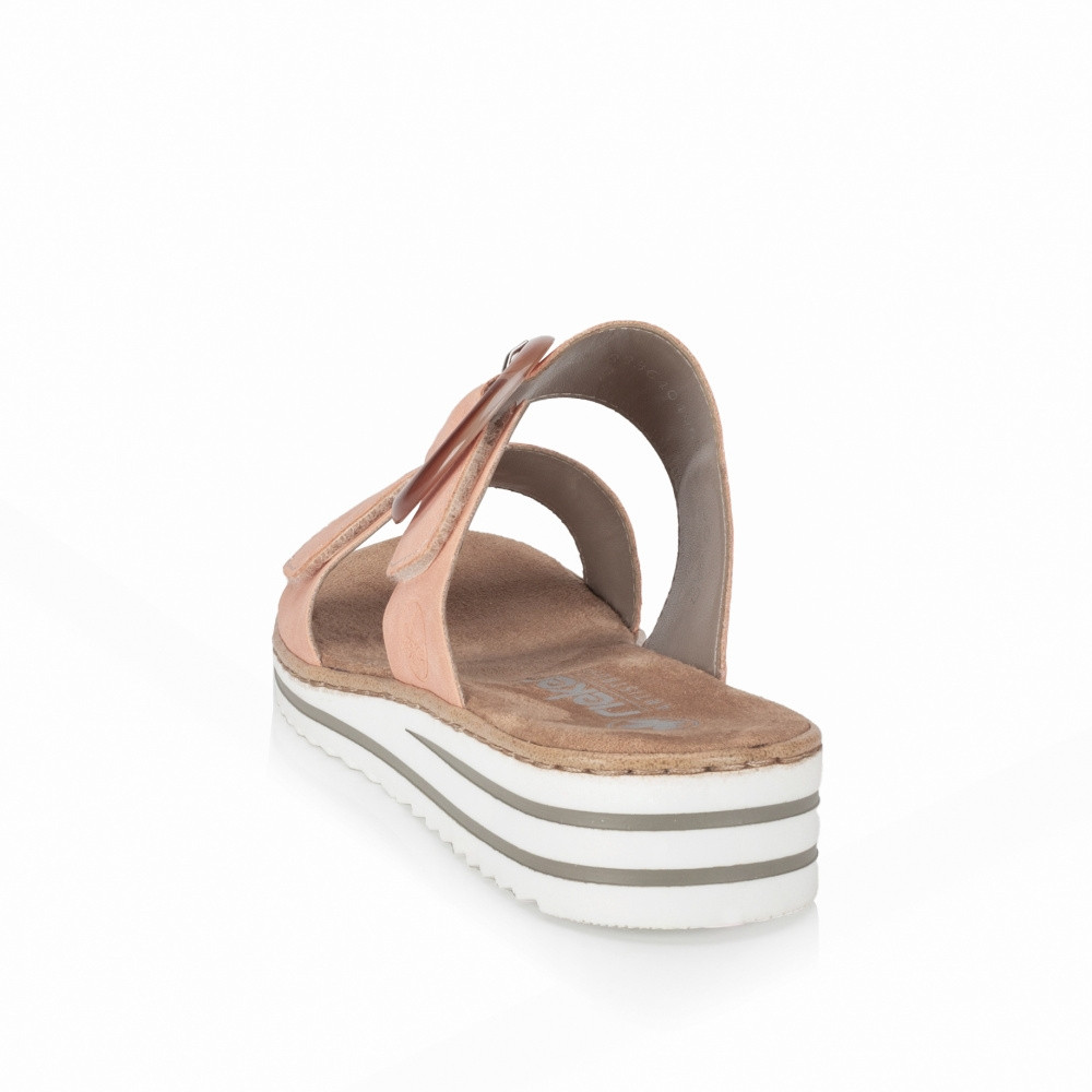 detail Dámské nazouváky RIEKER V0692-38 oranžová S4