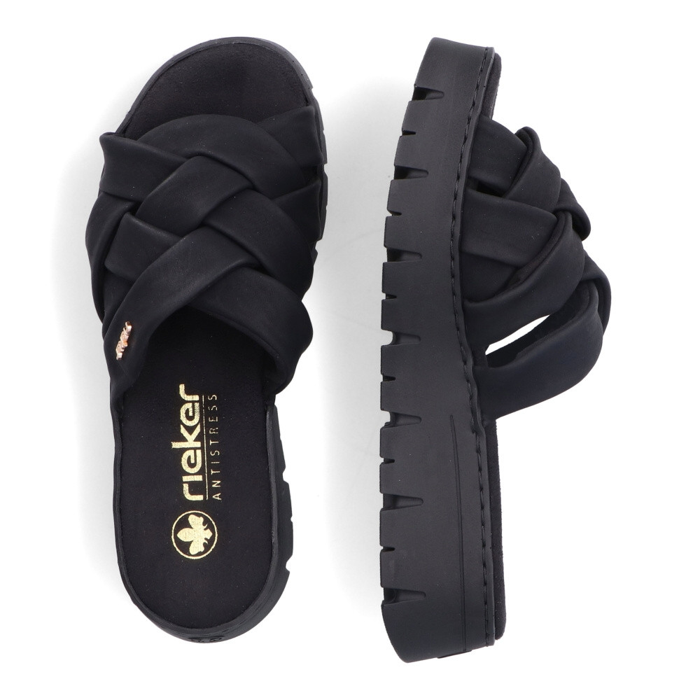 detail Dámské nazouváky RIEKER V1008-00 černá S4