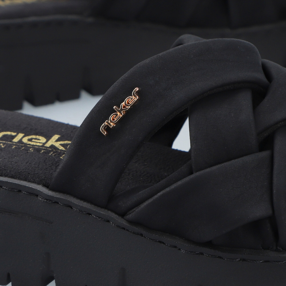 detail Dámské nazouváky RIEKER V1008-00 černá S4