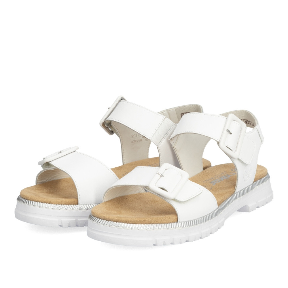 detail Dámské sandály RIEKER V4252-80 bílá S4