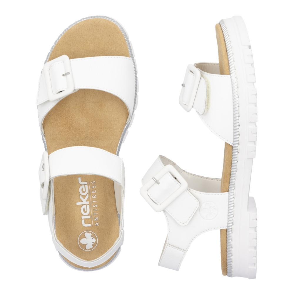detail Dámské sandály RIEKER V4252-80 bílá S4