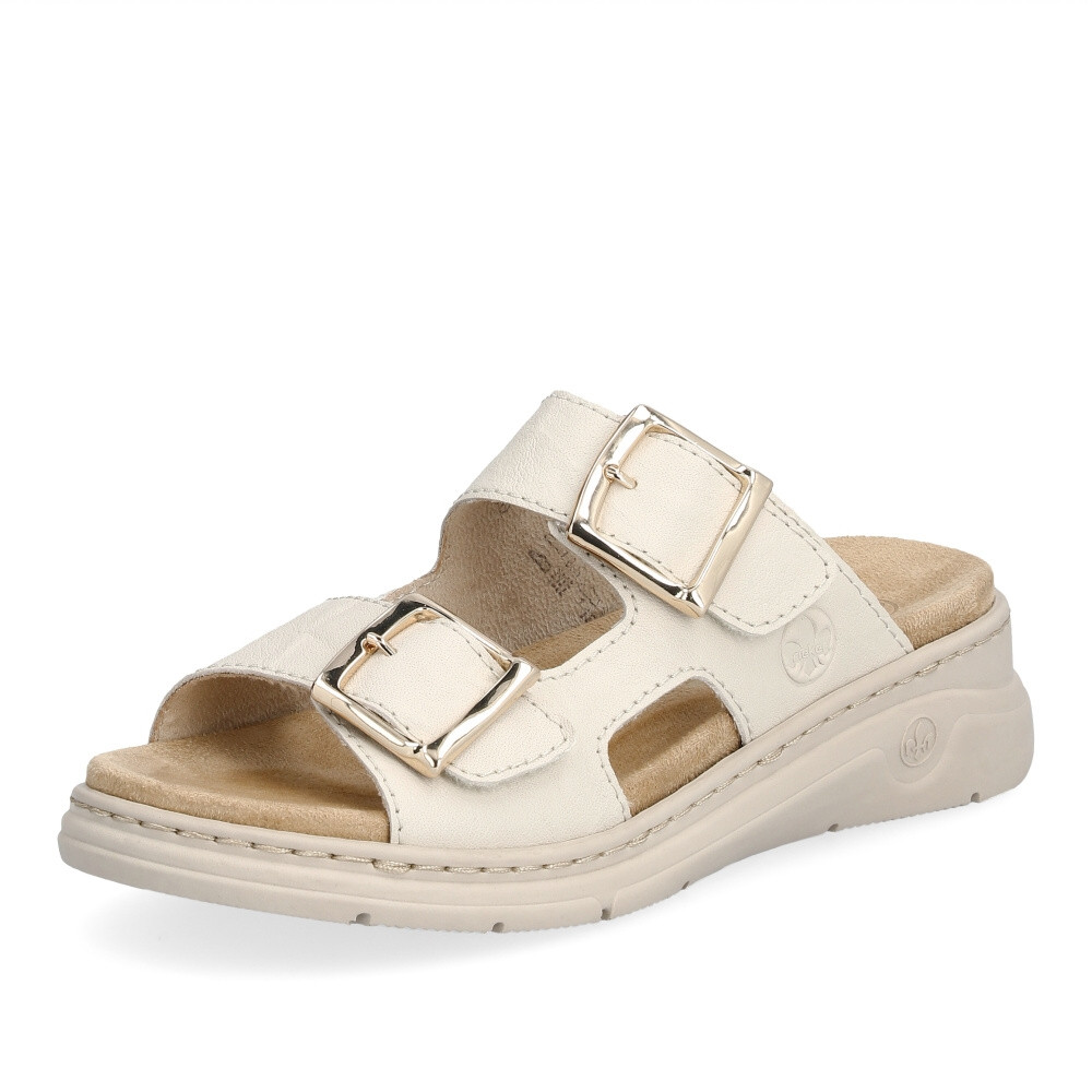 detail Dámské nazouváky RIEKER V9254-60 béžová S4