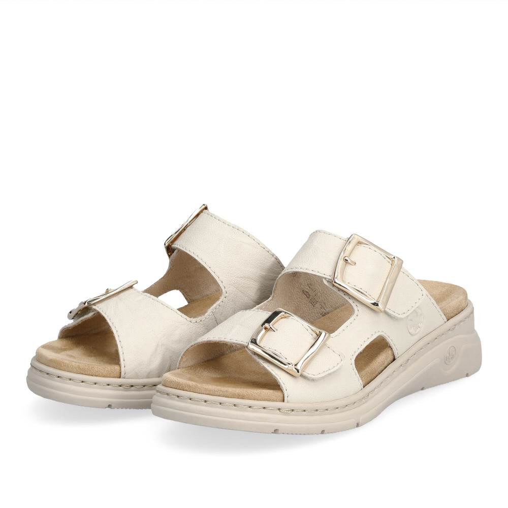 detail Dámské nazouváky RIEKER V9254-60 béžová S4