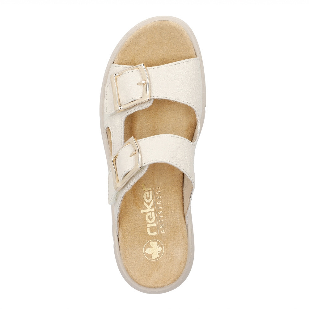 detail Dámské nazouváky RIEKER V9254-60 béžová S4