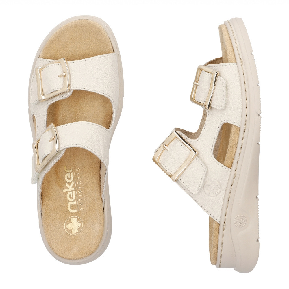 detail Dámské nazouváky RIEKER V9254-60 béžová S4