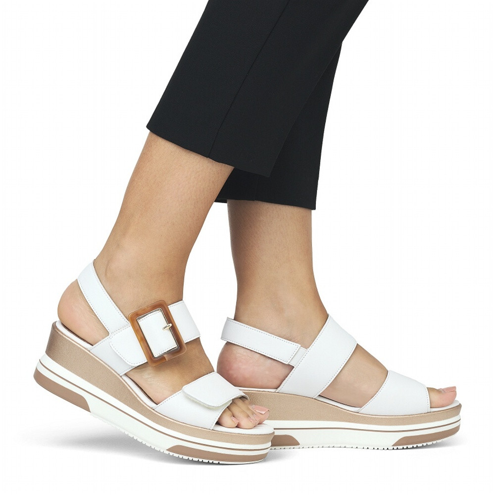 detail Dámské sandály REMONTE D1P50-80 bílá S5