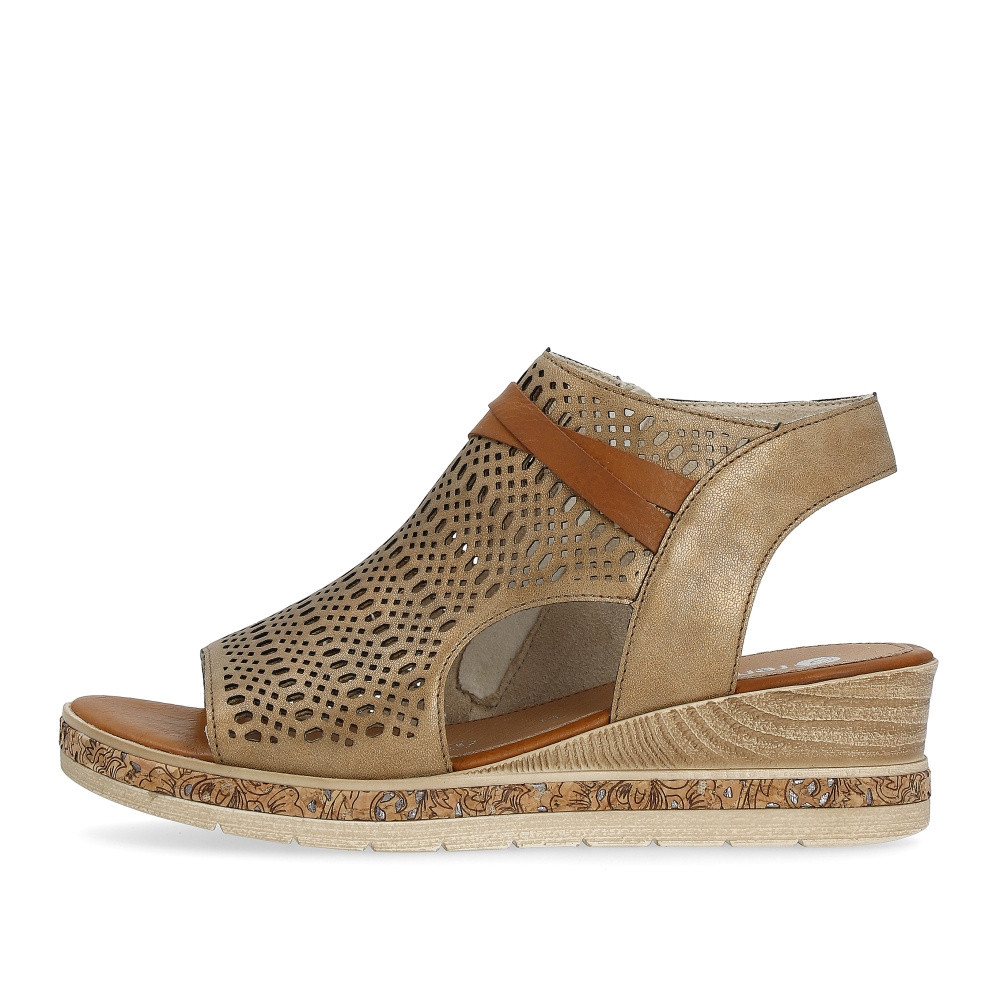 detail Dámské sandály REMONTE D3075-90 zlatá S4