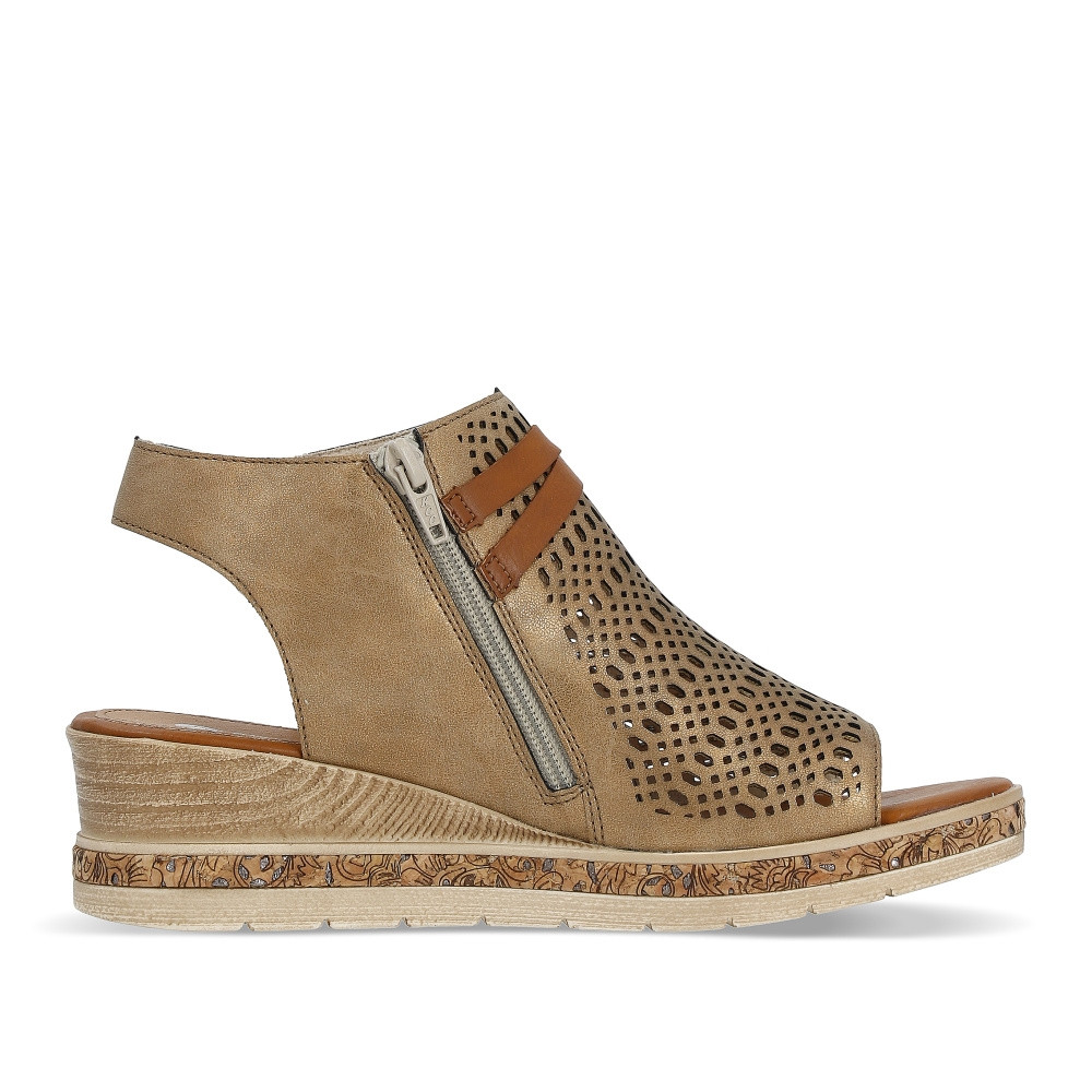 detail Dámské sandály REMONTE D3075-90 zlatá S4