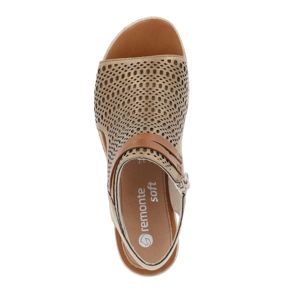 detail Dámské sandály REMONTE D3075-90 zlatá S4