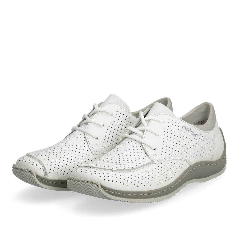 detail Dámské polobotky RIEKER L1718-80 bílá S4