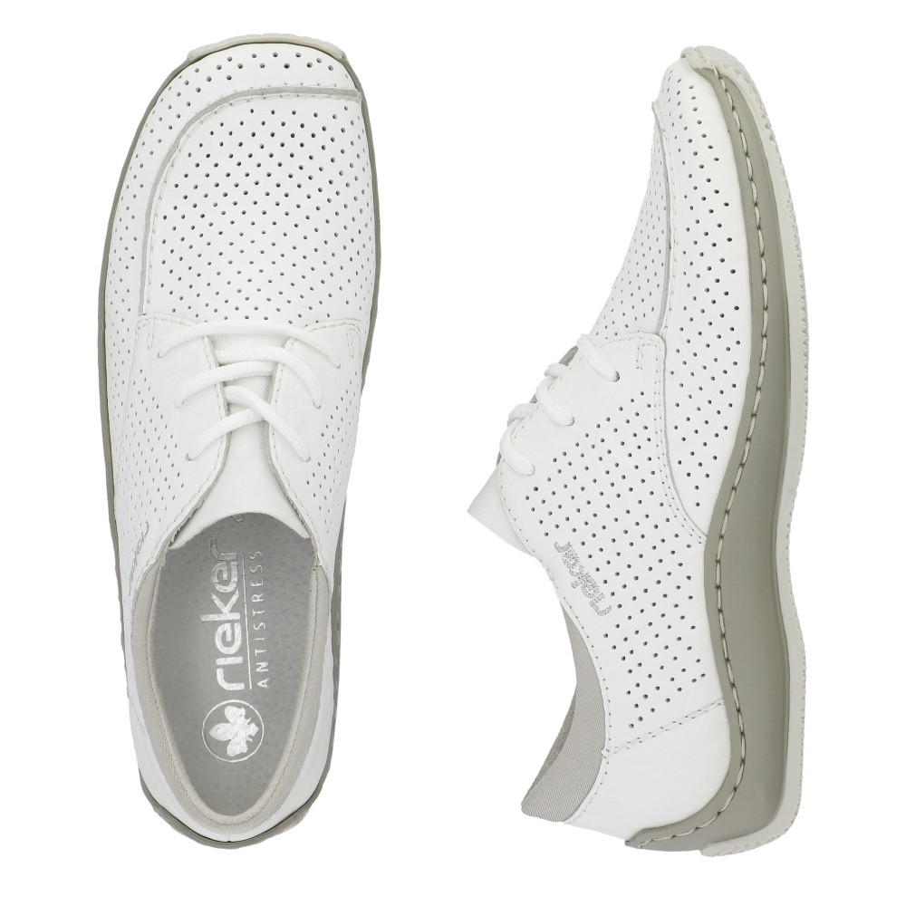 detail Dámské polobotky RIEKER L1718-80 bílá S4